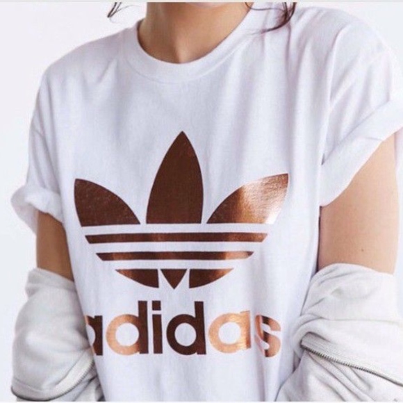 adidas gold foil shirt